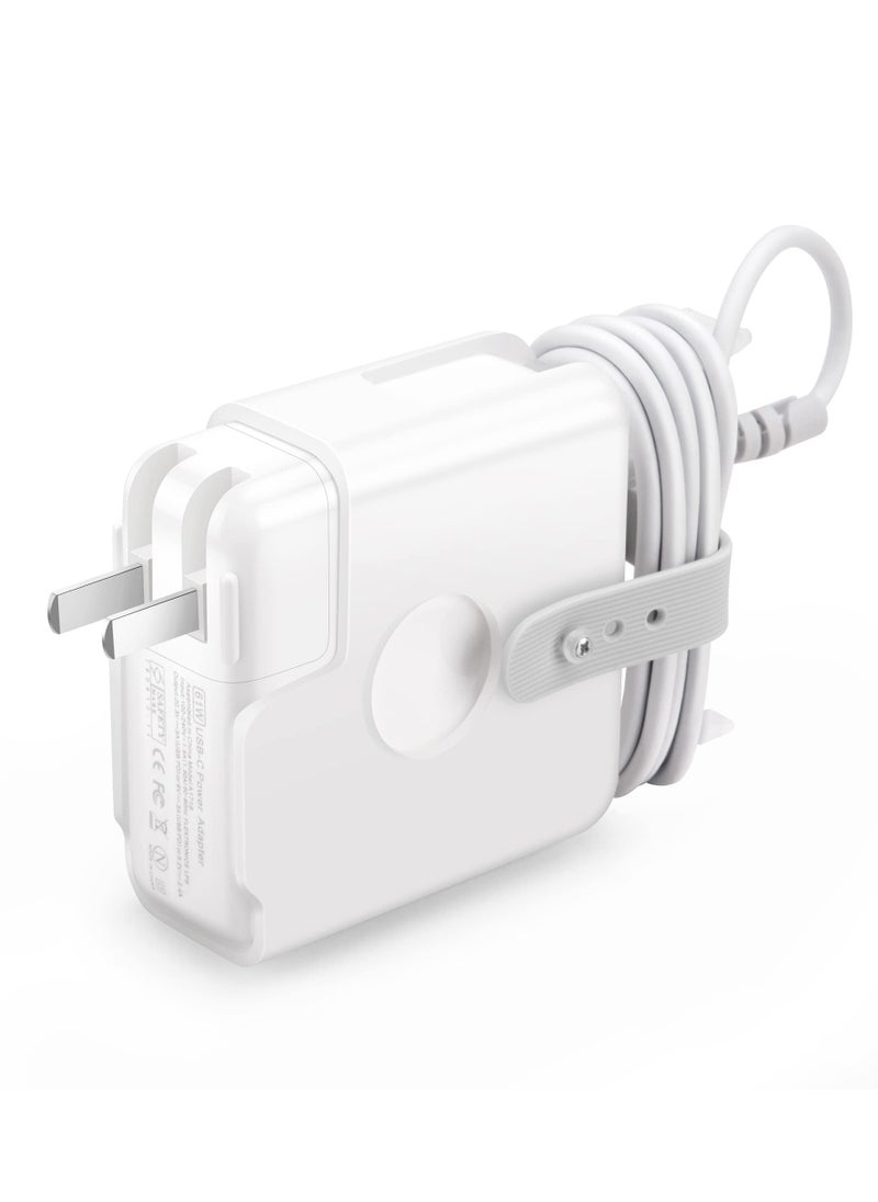 SYOSI - Travel Cord Organizer Compatible with Apple Macbook Charger, Protective Case for Magsafe 60W or USB C 61W 67W Power Adapter, Macbook Pro 13'' and 14'' (8-Core CPU) Cable Management Cord Winder - Image 1