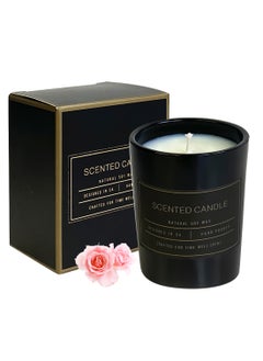 C&D Scented Candles, Long Lasting Strong Fragrance Luxury Scented Soy Jar Candle, Candles for Home Scented, Candle Gift Set for SPA Bathing Yoga Travel, Stress Relief 53G (Coffee&Rose)  - Image 1