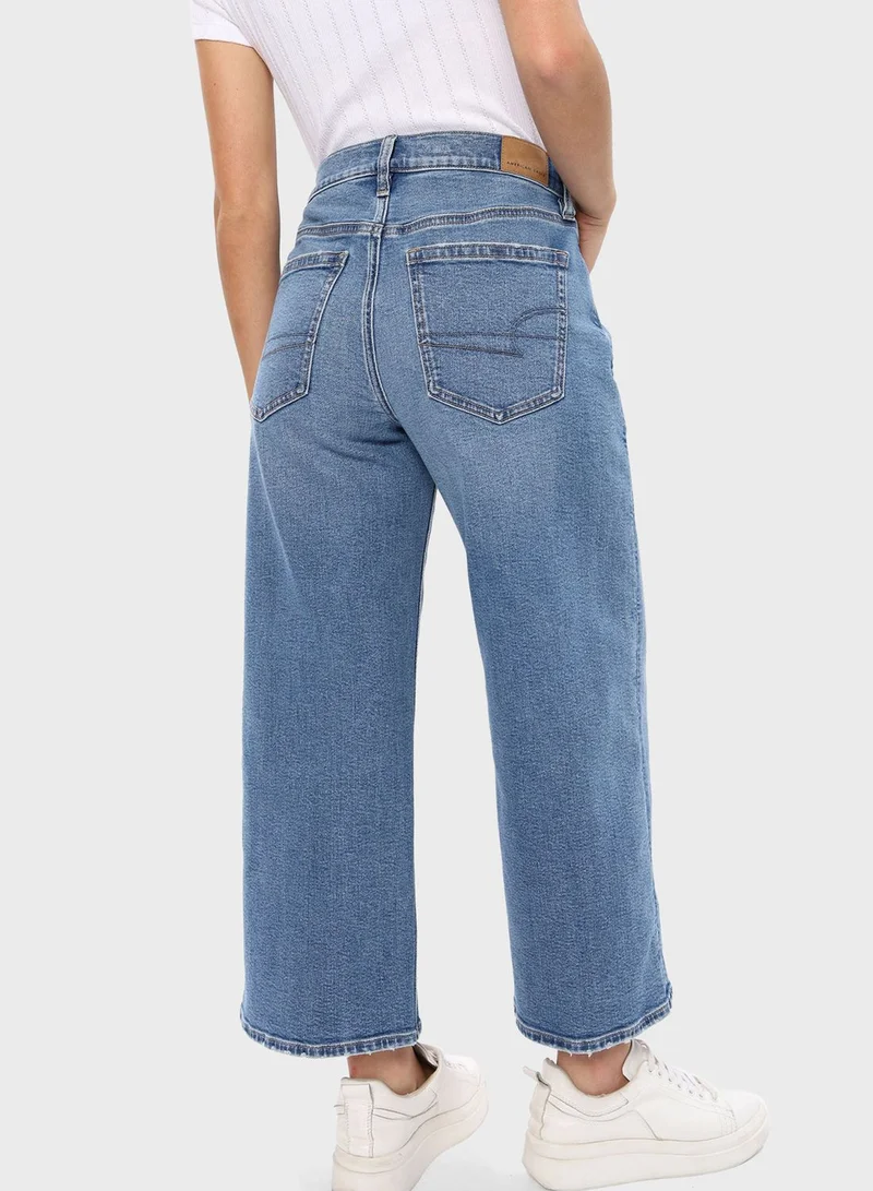 American Eagle Wide Leg Crop Jeans