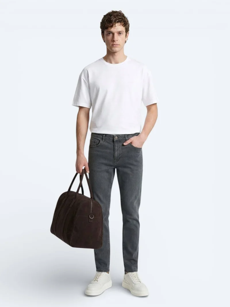 Kip White Plain 100% Cotton T-Shirt