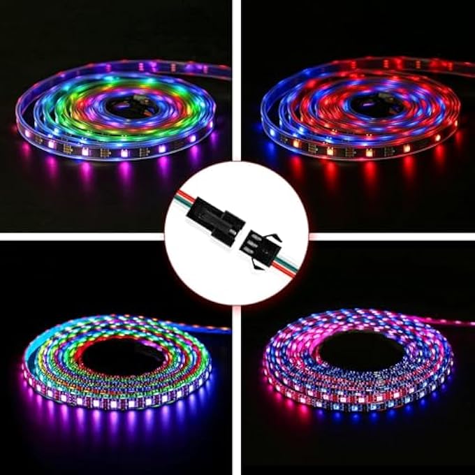 KASTWAVE Jst Sm 3 Pin Connectors With 15Cm 20Awg Wire FemaleMale Led Connector For Ws2812B Ws2811 Ws2812 Ws2814 Sk6812 Cct Led Strip Lights 20 PcsBlack - Image 4