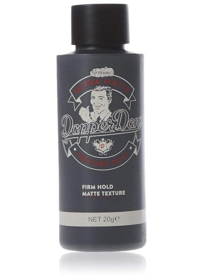 Dapper Dan Ultra Matte Texture Dust, Easy Application Hair Texture Powder For Men, Light Flexible Hold And Natural Matte Finish, High Hold Styling Powder, Citrus Cologne Scent, 1 x 20g  - Image 1