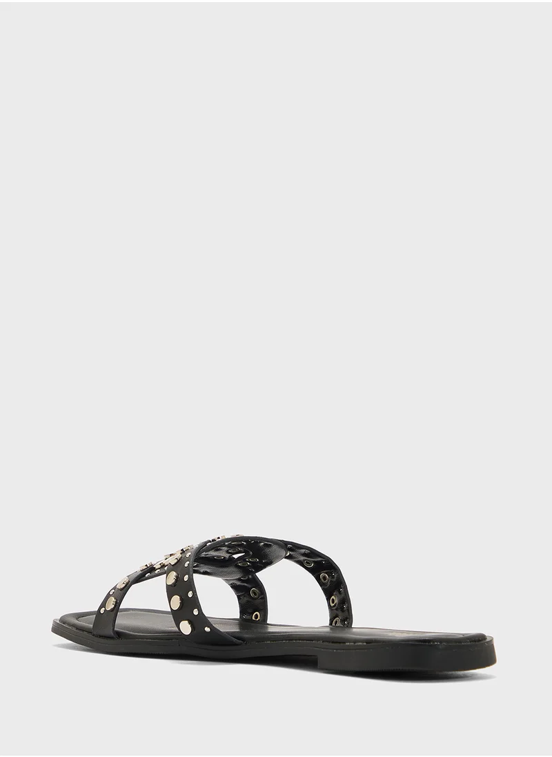 ELLA Studded Flat Sandal