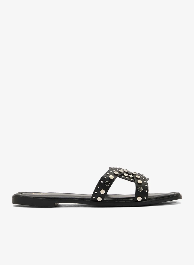 ELLA Studded Flat Sandal