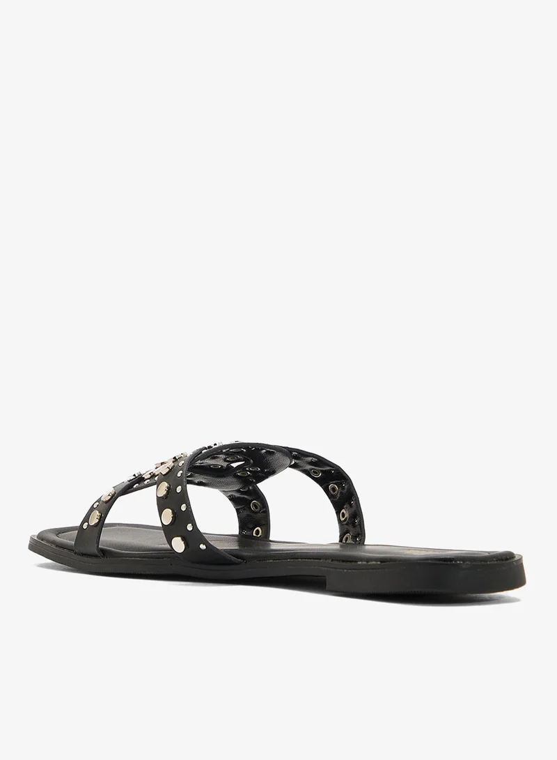 ELLA Studded Flat Sandal