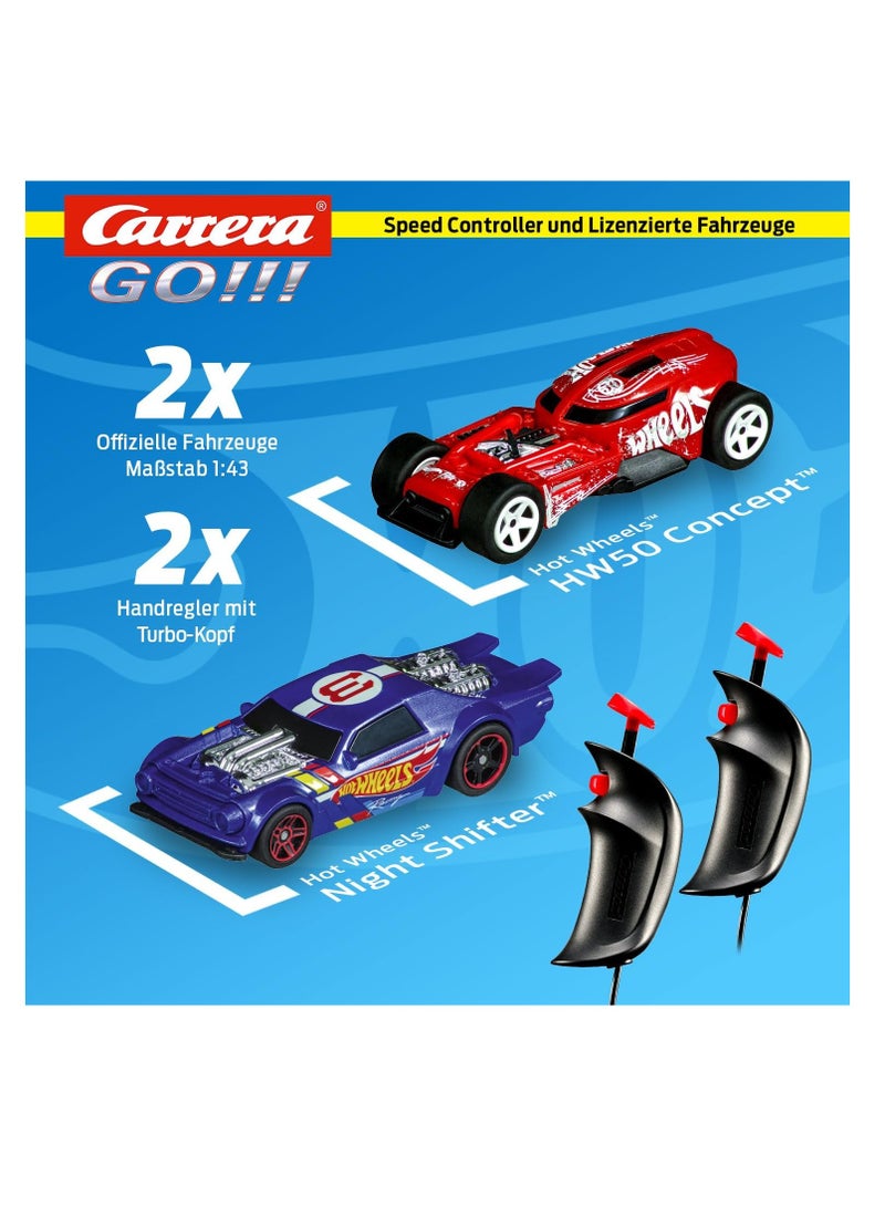 Carrera Go Carrera GO Hot Wheels™ 6.4 Race Track Set | Licensed Racetracks and Slot Cars | Up to 2 Players | For Ages 6+ and Adults  - Image 1