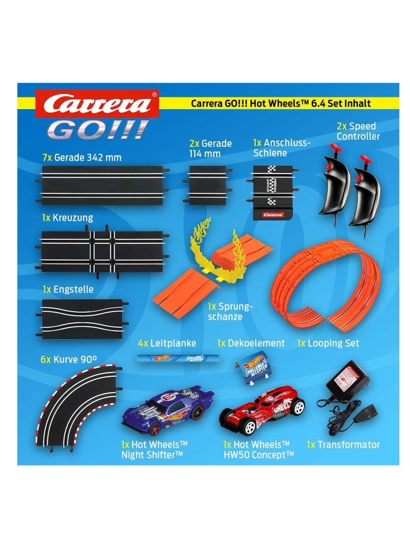 Carrera Go Carrera GO Hot Wheels™ 6.4 Race Track Set | Licensed Racetracks and Slot Cars | Up to 2 Players | For Ages 6+ and Adults  - Image 4