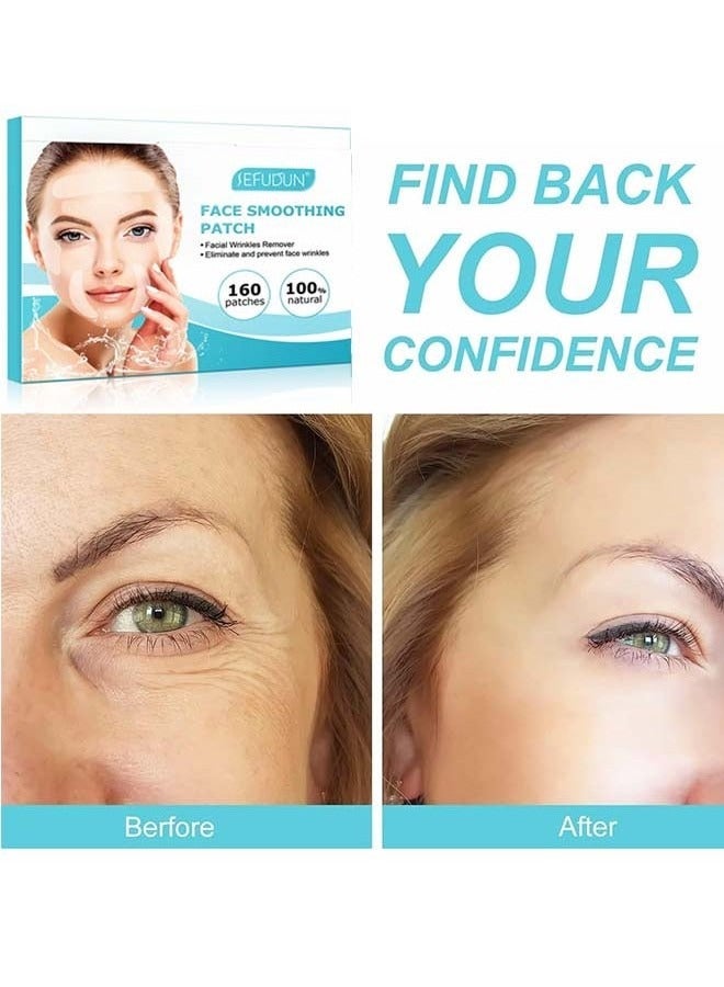 Sefudun Collagen Wrinkle Patches for Face - 160 Anti-Aging Strips for Eyes, Mouth, Forehead, Effectively Reduces Wrinkles, Deeply Moisturizes & Nourishes Skin  - Image 2