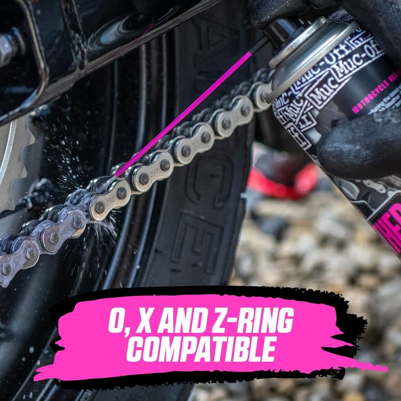 Muc Off All-Weather Motorcycle Chain Lube, 400 Milliliters - Premium Motorbike Chain Lubricant Spray - Formulated for All Weather Conditions - Image 2