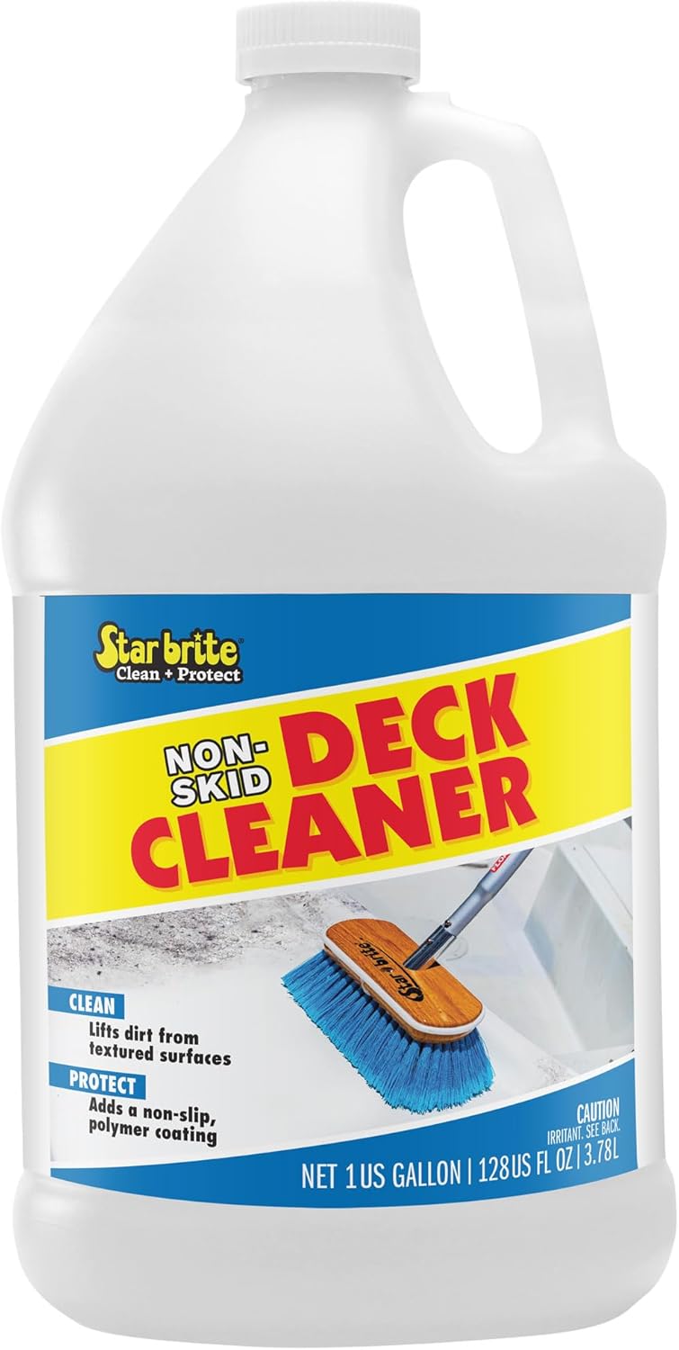 Star Brite منظف سطح غير قابل للانزلاق وحماية - غسيل سطح القارب النهائي - يحمي من البقع المستقبلية والأشعة فوق البنفسجية - مثالي للأسطح المصنوعة من الألياف الزجاجية، الفينيل، البلاستيك، الطلاء والمعادن - Image 1