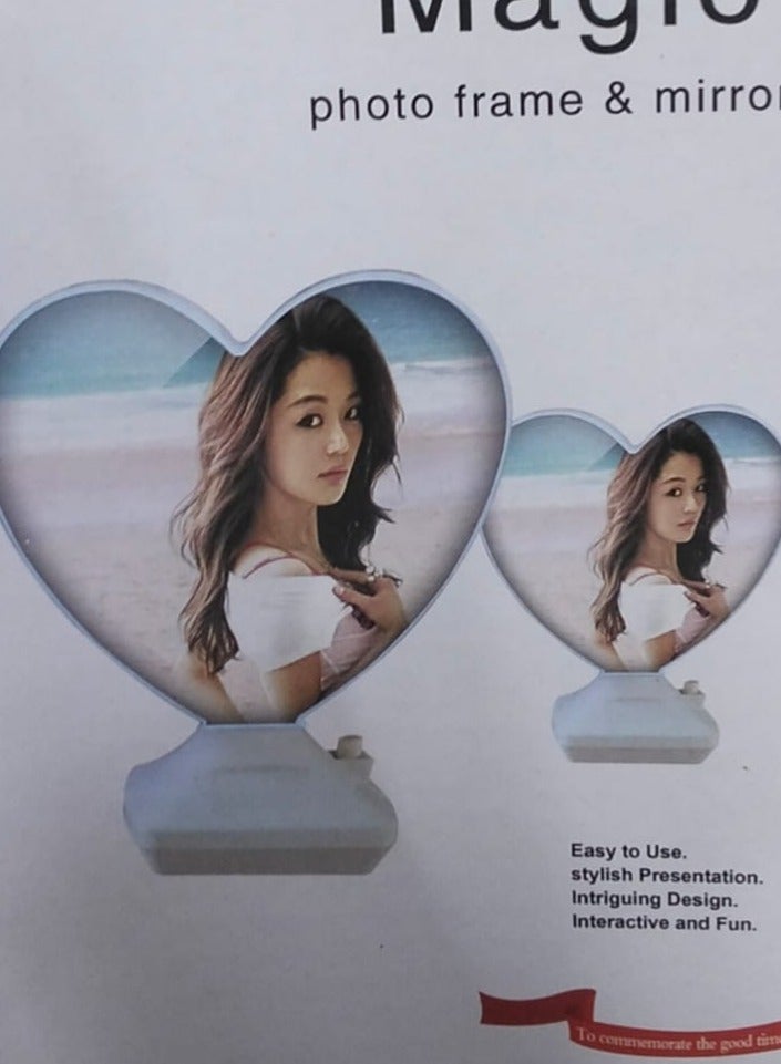 مرآة سحرية مضيئة بإطار LED لإضافة لمسة عصرية لديكور منزلك بتصميم على شكل قلب - Image 2