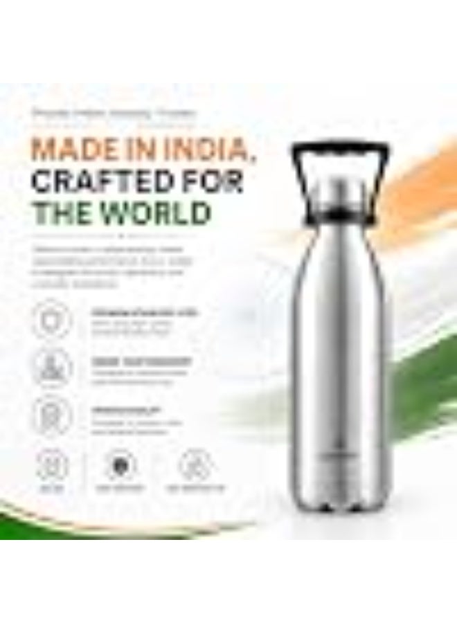 Speedex Thermos Bottle Vacuum Insulated Stainless Steel for Kids, Men, Women Thermosteel Bottle Ideal for School, Office, Travel Flask for Hot & Cold Beverages - Silver Colour 1500 ML - Image 5
