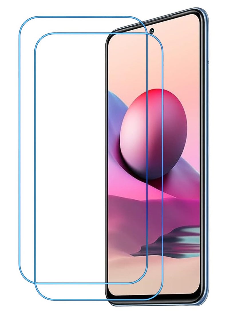 ACLIX 2 Pieces Antistatic ESD Dustproof Premium Quality High Definition Clear Tempered Glass Screen Protector Designed For Xiaomi Redmi Note 10 - Image 1