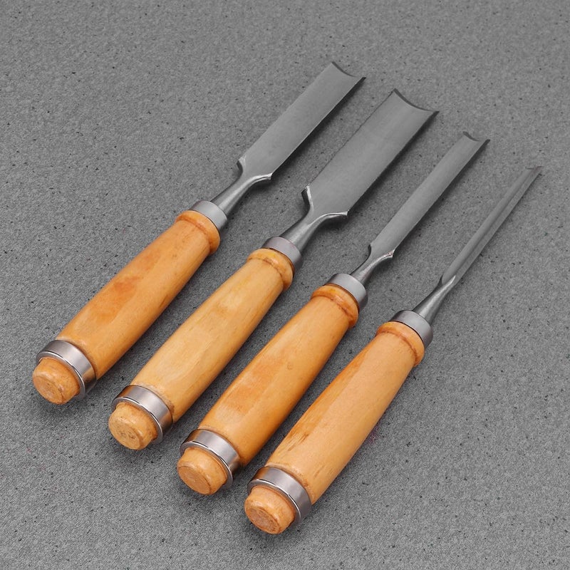 Wood Carving Set 12 Piece Gouge Chisel Hand Tools for Carpentry Woodworking DIY Craft - Image 4