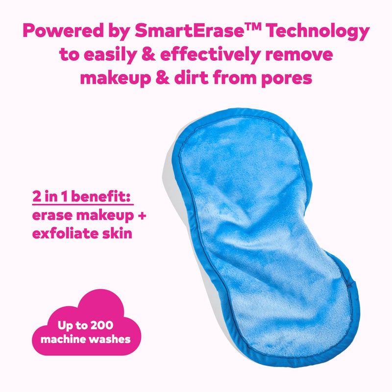 Makeup Eraser The Original MakeUp Eraser PRO, Effortlessly Remove All Makeup Using Only Water, Including Waterproof Mascara, Eyeliner, Foundation, Lipstick, Sunscreen,and More! Berry Blue, 1ct - Image 3