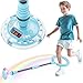 Flooyes Skip Ball for Kids Ankle Skip Ball Toy with Counter Timer and Cal Calculator Boys Christmas Birthday Gifts for Age 6 7 8 9 10 Rechargeable Colorful Flash Wheel Skip Ball for Boys - Image 2