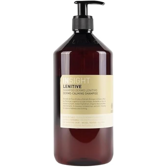 Insight Lenitive Dermo-Calming Shampoo with Indian Fig, Organic Aloe & Mallow Extracts for Sensitive Skin and Irritated Scalp, 30.4 Fl. Oz. / 900 mL