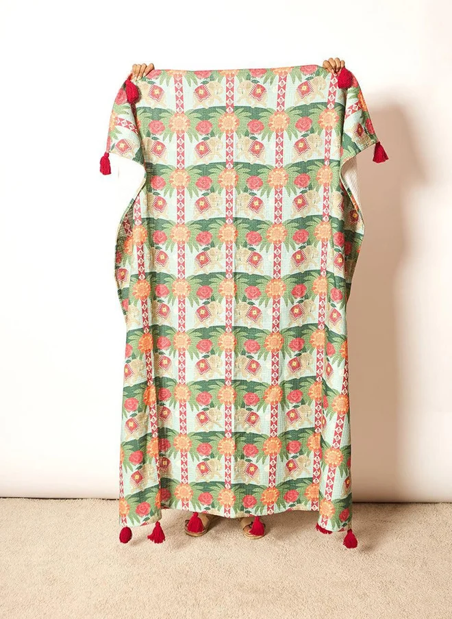 Chumbak Rani Bagh Throw, 50"x60" | Palace Memoirs