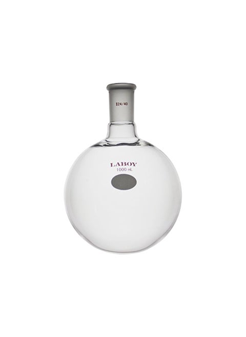 Glass 1000mL Single Neck Round Bottom Boiling Flask Heavy Wall with 24/40 Joint Heating Reaction Receiving Flask Organic Chemistry Lab Glassware