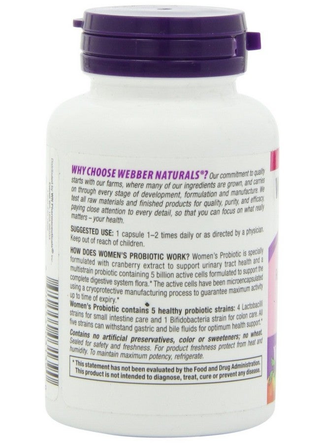 Webber naturals Webber Naturals Women’s Probiotic Capsules, 45 Count - Image 5