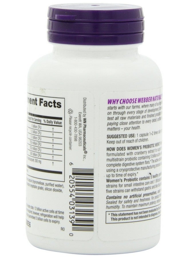 Webber naturals Webber Naturals Women’s Probiotic Capsules, 45 Count - Image 4