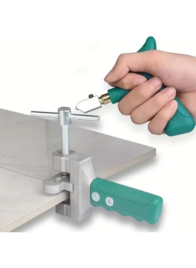 Green Diamond Tipped Glass Tool Kit 8pcs Ergonomic Aluminum Alloy Window Crafts - Image 5