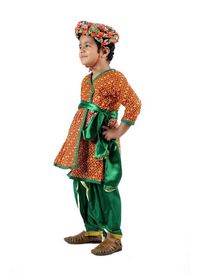 BookMyCostume Rajasthani Indian State Fancy Dress Costume for Boys and Men | With Pagdi 12-16 Yrs/adult S - Image 5