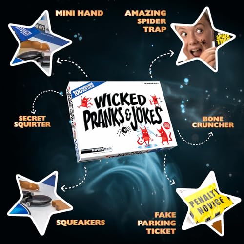 Marvin's Magic - Prank Kit - Wicked Jokes - Assorted Collection of Fun Pranks for Kids - with Original Selfie Phone Squirter and More - Toys, Gifts for Kids - Suitable for Age 8, 9, 10+ - Image 3