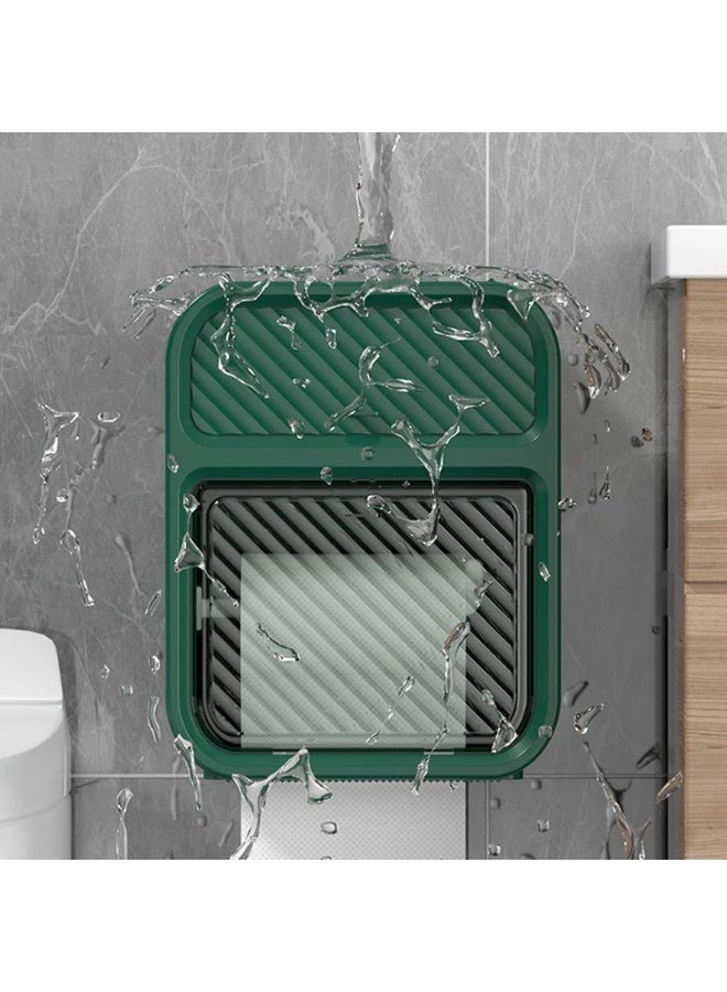 4 in 1 Tissue Box Organizer Toilet Tissue Holder + Tissue Box Holder + Shelf + Mobile Holder + Organizer Drawer - Image 4