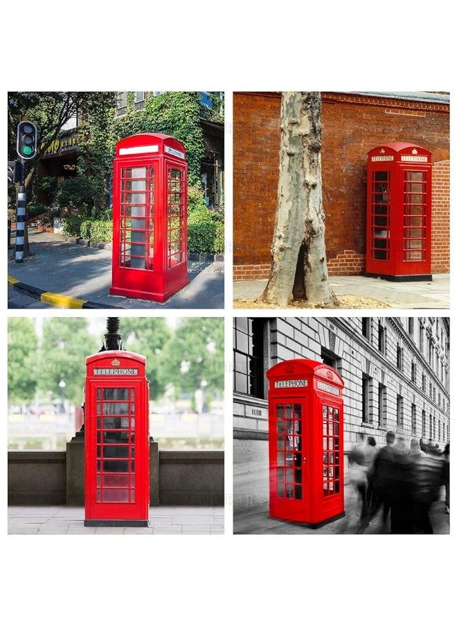 AUEAR - AUEAR, Delicate Lovely London Money Metal Alloy Piggy Bank Coin Box Change Souvenir Gift Box Home Decoration (Red Telephone Booth) - Image 1