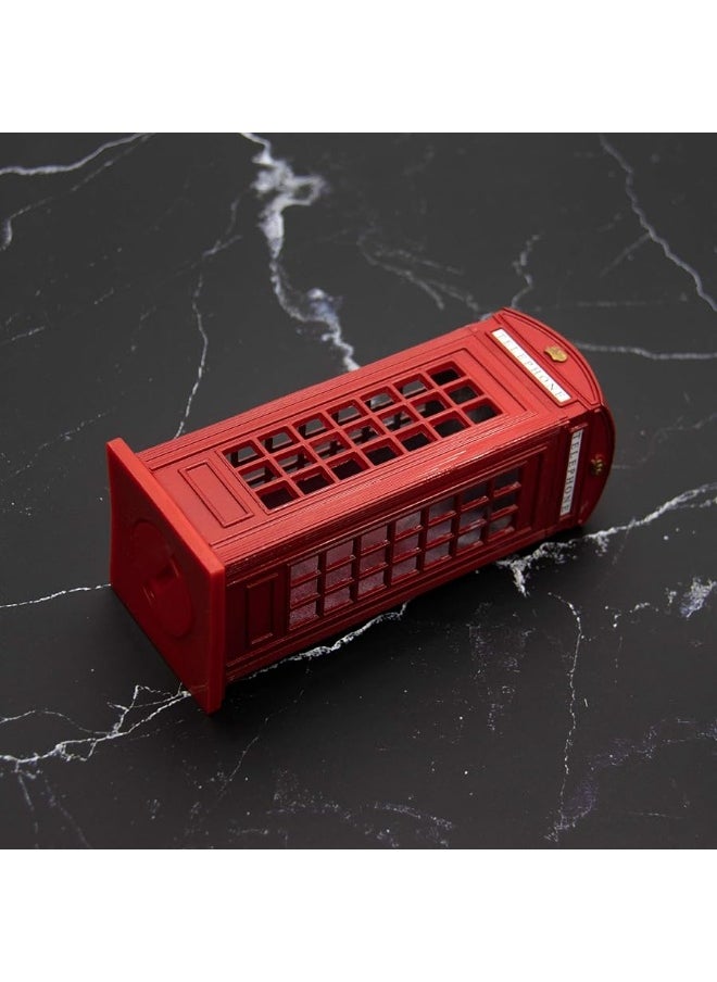 AUEAR - AUEAR, Delicate Lovely London Money Metal Alloy Piggy Bank Coin Box Change Souvenir Gift Box Home Decoration (Red Telephone Booth) - Image 1