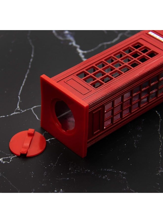 AUEAR - AUEAR, Delicate Lovely London Money Metal Alloy Piggy Bank Coin Box Change Souvenir Gift Box Home Decoration (Red Telephone Booth) - Image 1