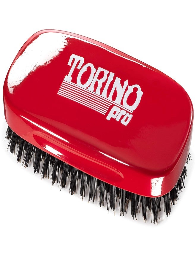 TORINO PRO WAVE BRUSHES BY BRUSH KING Torino Pro 7 Row Palm Wave Brush by Brush King - #1900 - Hard 360 Waves Brush for Wolfing and Coarse Hair - Image 1