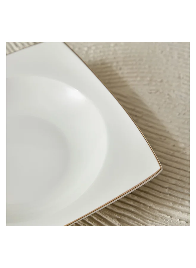 Home Box Peace Square Soup Plate 28.5 x 3.5 x 28.5 cm