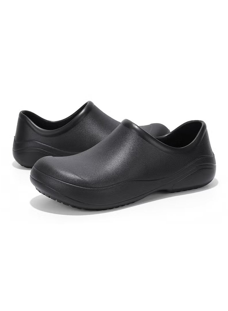 Surgical Shoes, Closed Sole Breathable Shoes for Men and Women, Protective Shoes with Vents for Doctors, Nurses, and Laboratory Workers, Non-Slip Sandals (Black).  - Image 1