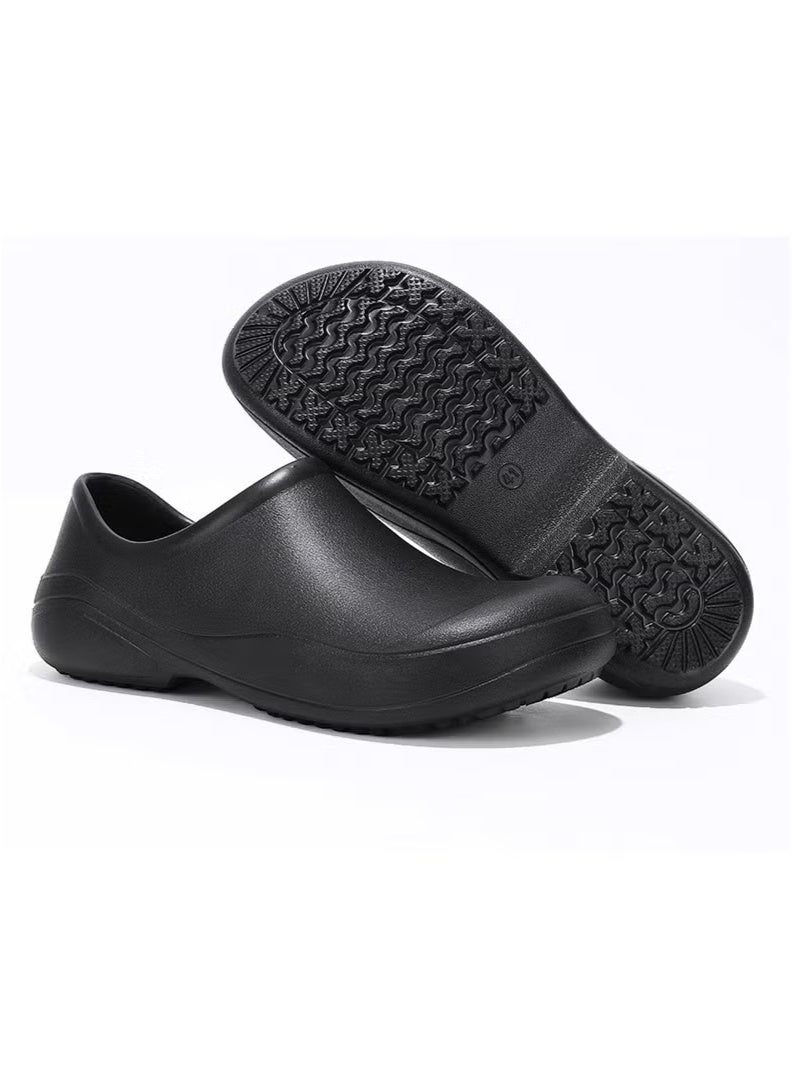 Surgical Shoes, Closed Sole Breathable Shoes for Men and Women, Protective Shoes with Vents for Doctors, Nurses, and Laboratory Workers, Non-Slip Sandals (Black).  - Image 2