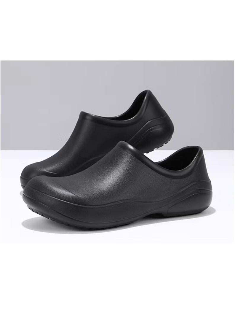 Surgical Shoes, Closed Sole Breathable Shoes for Men and Women, Protective Shoes with Vents for Doctors, Nurses, and Laboratory Workers, Non-Slip Sandals (Black).  - Image 4