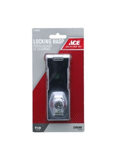 ACE Simple and Elegant Keyed Hasp Lock Chrome 7.5 X 3.8 X 1.3 Inch 01-3715-102  - Image 1
