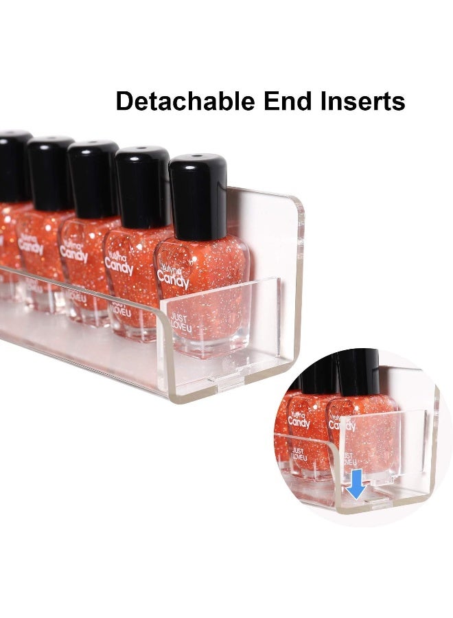 TPGP 6 Tiers Acrylic Nail Polish Organiser Shelf Wall Mount Storage Display Stand Rack For Nail Polish Essential Cosmetic/Makeup Storage Perfume Holder Up to 90 Bottles - Image 4