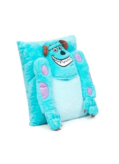 Jay Franco Jay Franco Disney Pixar Monsters Inc James Sullivan - Sully 3D Snuggle Plush Pillow - Super Soft Blue Pillow - Measures 15 Inches  - Image 2