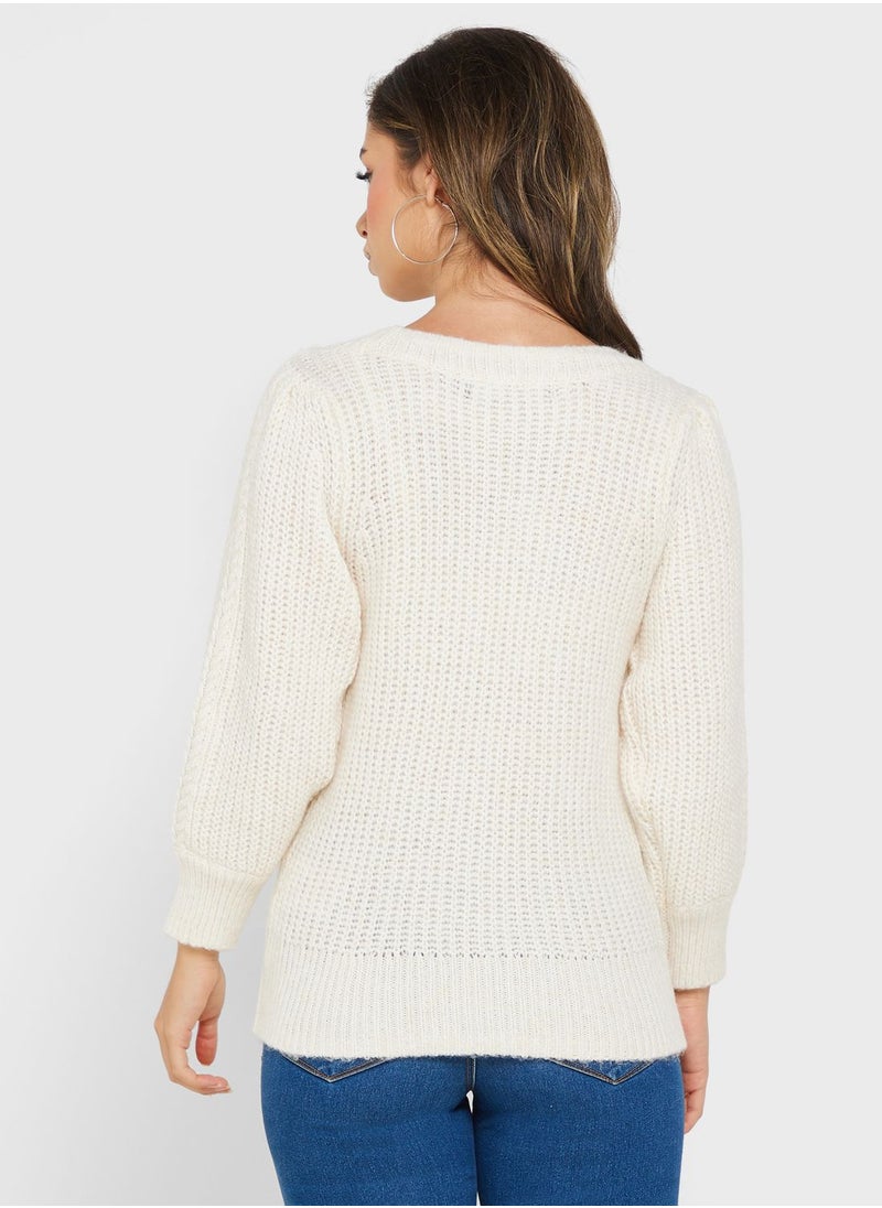VERO MODA - Round Neck Sweater - Image 1