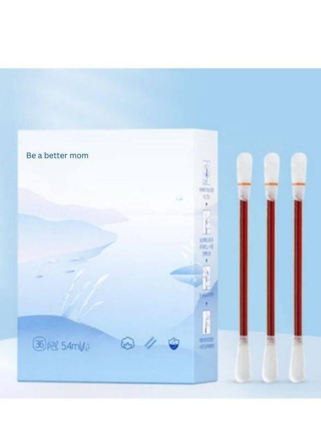 Be a better mom Medical Disposable Cotton Swabs Iodine Individually Iodophor Swabs Outdoor Supplies Packaged Cotton Swabs Iodine Swabs for Wound Treatment - Image 1