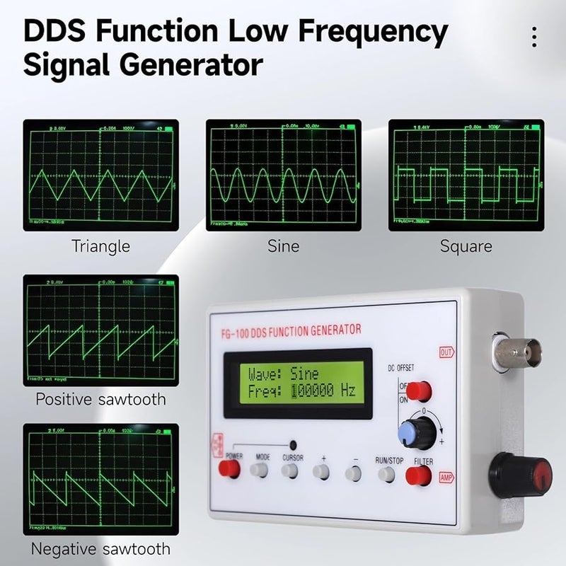 Low Frequency DDS Signal Generator 1Hz 500Khz Audio Circuit Testing Electronics - Image 4