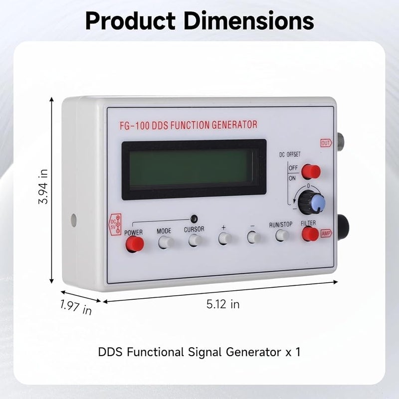 Low Frequency DDS Signal Generator 1Hz 500Khz Audio Circuit Testing Electronics - Image 5
