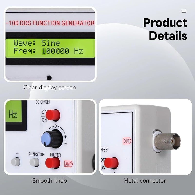 Low Frequency DDS Signal Generator 1Hz 500Khz Audio Circuit Testing Electronics - Image 3