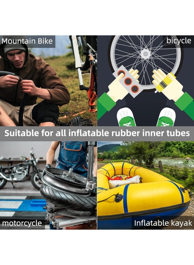 Arabest Bike Tire Repair Kit 43 PCS, Bicycle Inner Tube Puncture Patch Kits with 30 PCS Vulcanizing Parches, Metal Tire Lever & Rasp, Portable Bike Tire Patch Kit for MTB, Road Bike - Image 2