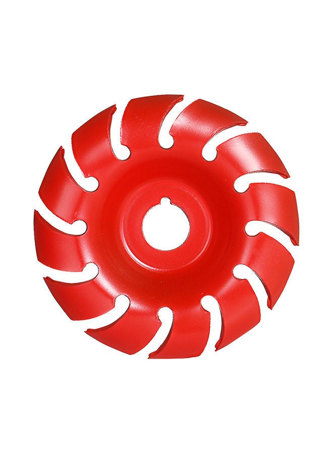 NIBEMINENT Manganese Steel 90mm 12 Teeth Wood Carving Disc Red 17x3x15centimeter  - Image 1