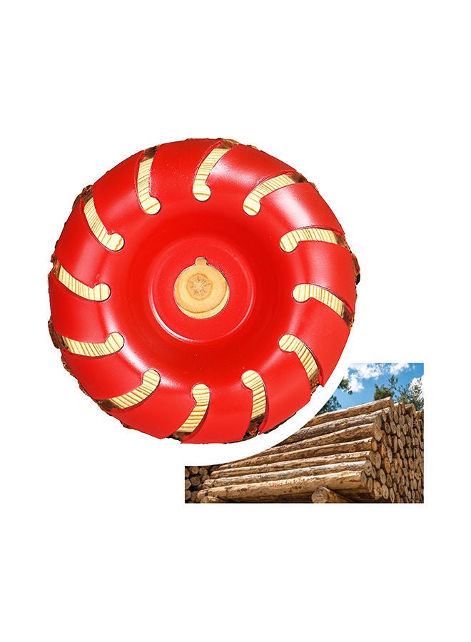 NIBEMINENT Manganese Steel 90mm 12 Teeth Wood Carving Disc Red 17x3x15centimeter  - Image 4
