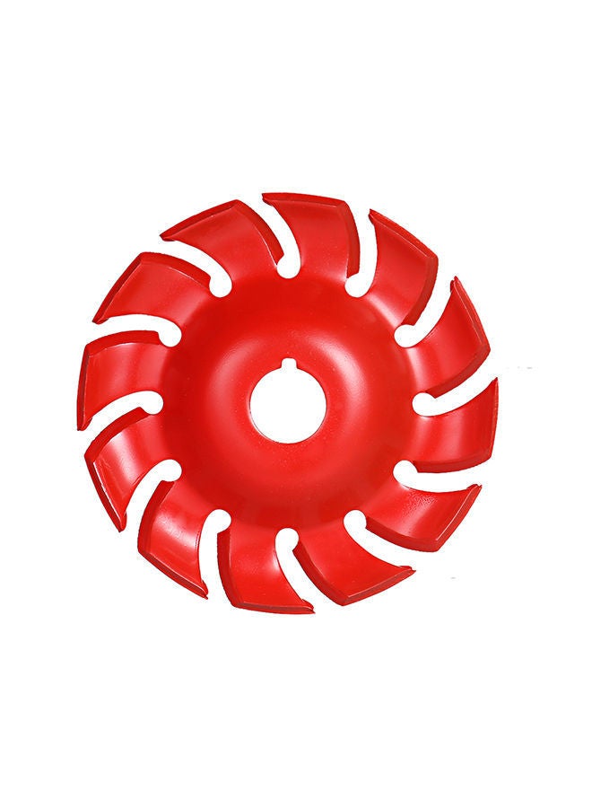 NIBEMINENT Manganese Steel 90mm 12 Teeth Wood Carving Disc Red 17x3x15centimeter  - Image 2