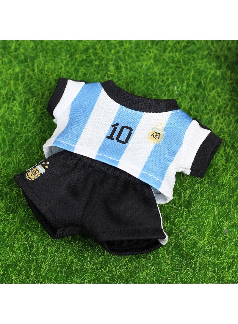 Plush clothes enamel pendant doll clothes football clothes sports wear heart beat macaron 17cm - Image 3